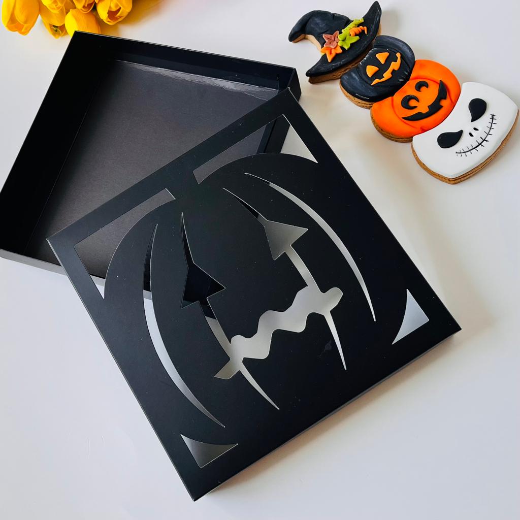 18x18x4 Pencereli Karton Kutu -Halloween — galeri görseli